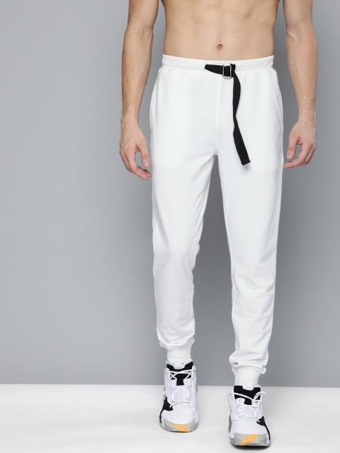 

Harvard Men White Solid Joggers