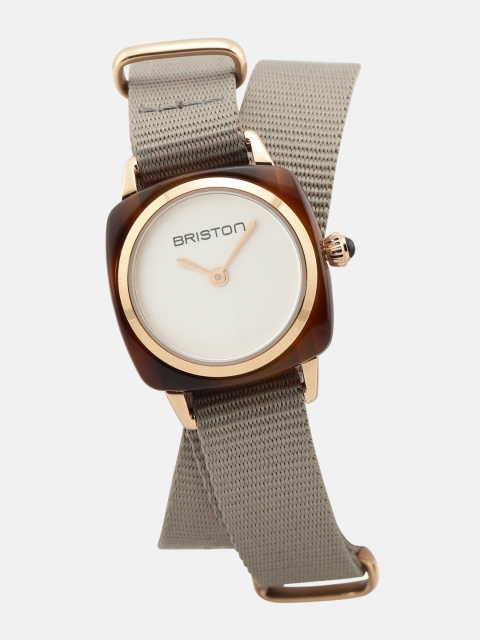 

BRISTON Women White & Brown Analogue Watch 19924.PRA.T.2.NT