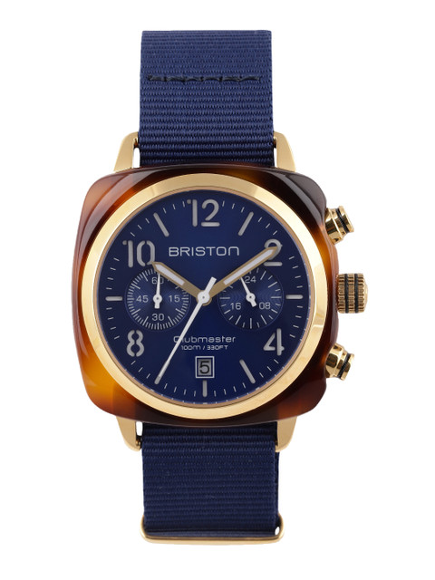 

BRISTON Men Blue CLUBMASTER CLASSIC Analogue Watch 15140.PYA.T.9.NNB