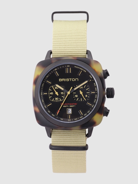 

BRISTON Men Black CLUBMASTER SPORT CHRONOGRAPH Analogue Watch 18142.PBAM.TSS.5