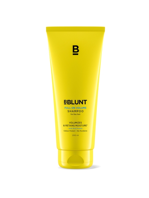 

BBLUNT Women Full on Volume Shampoo 200 ml, Yellow