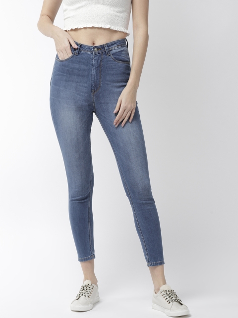 

Flying Machine Women Blue Twiggy Super Skinny Fit Clean Look Cropped Stretchable Jeans
