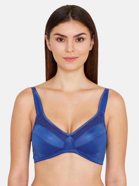 

Zivame Blue Solid Underwired Lightly Padded T-shirt Bra ZI1949