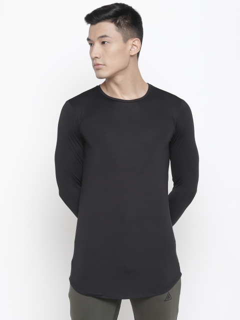 

Aesthetic Bodies Men Black Solid Round Neck T-shirt