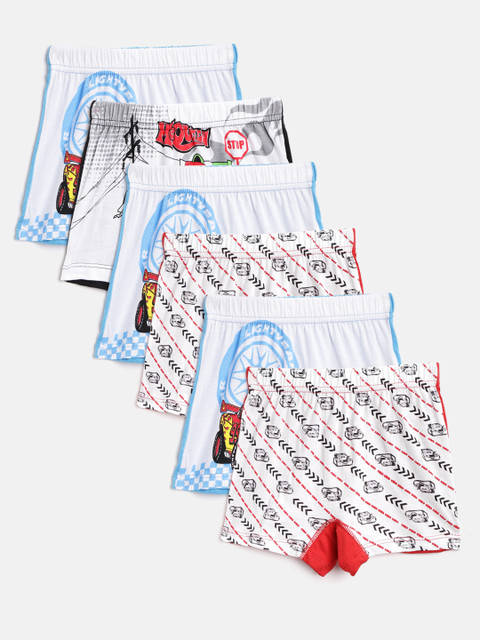 

Bodycare Kids Boys Pack of 6 Printed Trunks 844ABCABC-65, White
