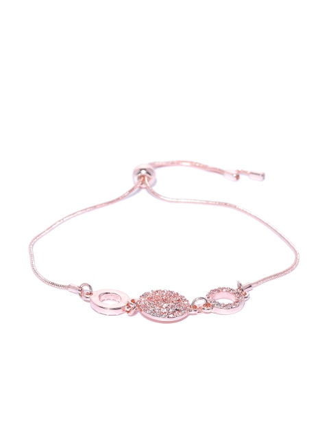 

Forever New Rose Gold-Toned Stone-Studded Bracelet