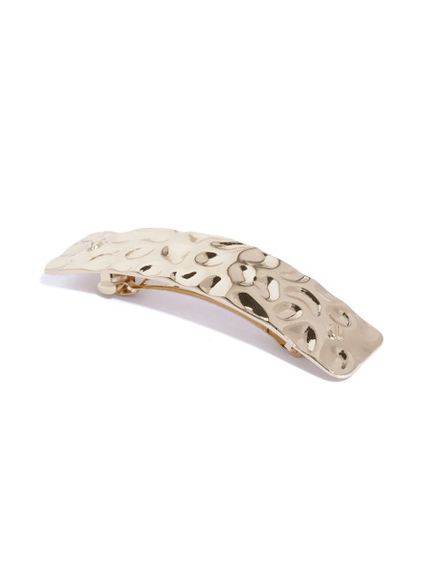 

Forever New Gold-Toned Textured French Barrette