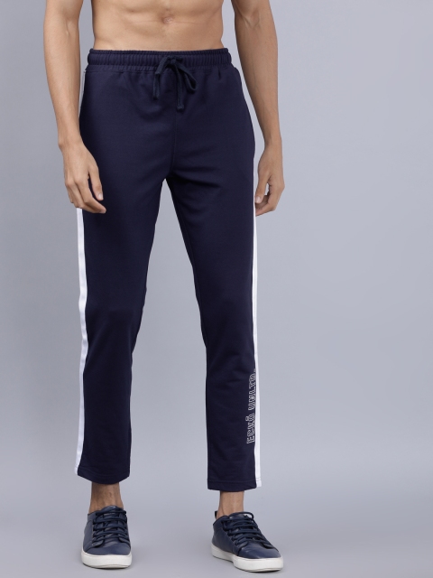 

Ecko Unltd Men Navy Blue Solid Slim-Fit Trackpants