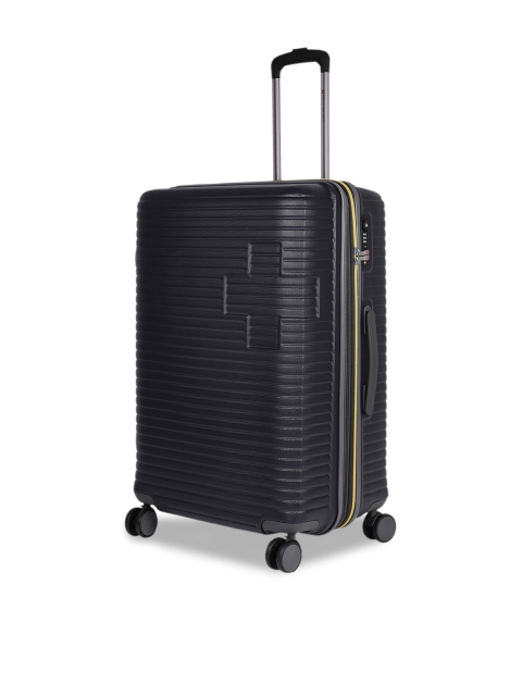 

Swiss Military Unisex Navy Blue Textured Medium Size Trolley Bag
