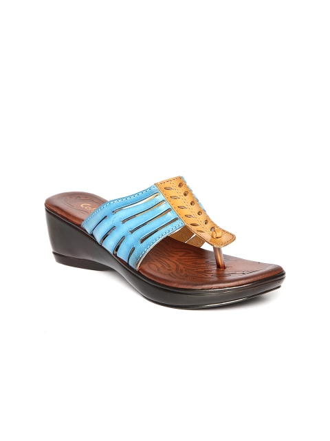 

Catwalk Women Blue & Tan Brown Sandals