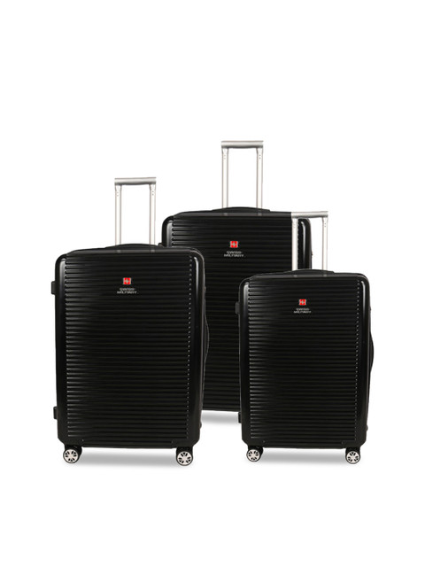 

Swiss Military Unisex Black Set of 3 Trolley Bags