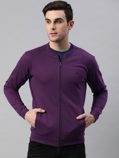 

Van Heusen Men Purple Solid Sweatshirt