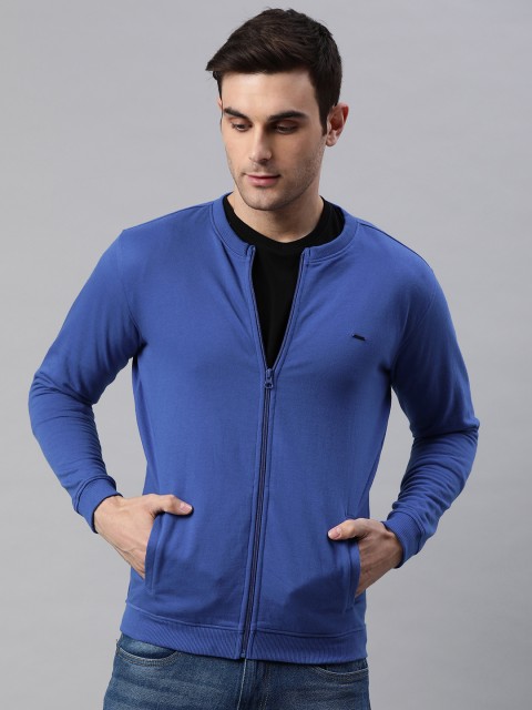 

Van Heusen Men Blue Solid Sweatshirt