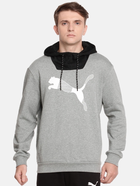 

Puma Men Grey Printed Modern Sports FL Hooded Sweatshirt