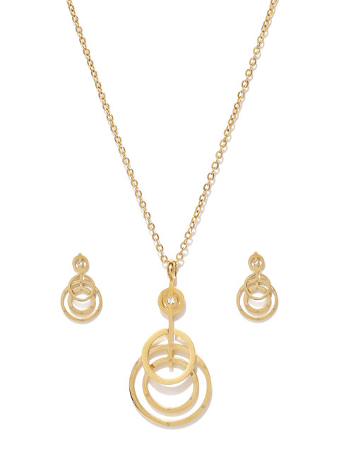 

Blisscovered Women Gold-Toned Jewellery Set