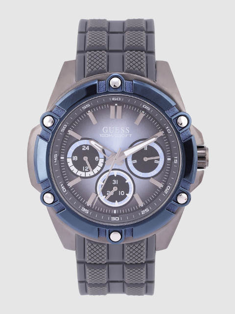 

GUESS Men Blue & Grey Analogue Watch W1302G3