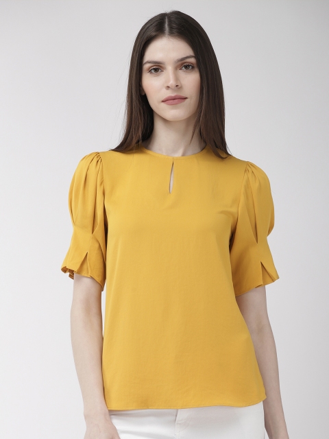 

20Dresses Women Yellow Solid Top