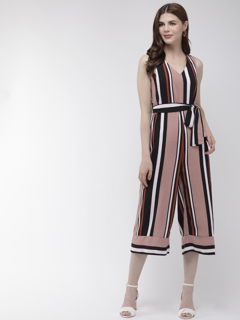 

20Dresses Women Pink & Navy Blue Striped Culotte Jumpsuit, Multi