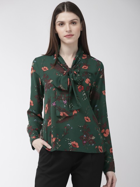 

20Dresses Women Green Floral Printed Top