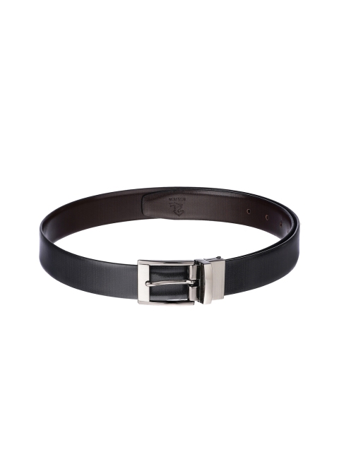 

Kara Men Black & Brown Solid Reversible Leather Belt