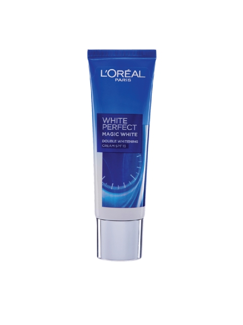 

LOreal Paris White Perfect Magic White Double Whitening SPF 19 Day Cream 50ml, Blue