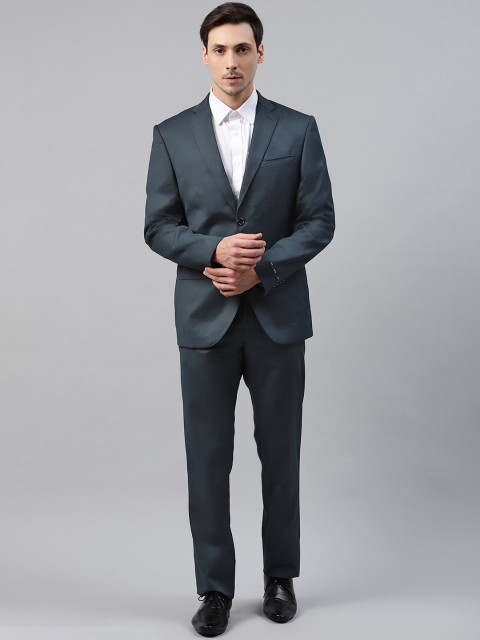 

Blackberrys Men Charcoal Grey Solid Slim Fit Single-Breasted Formal Suit