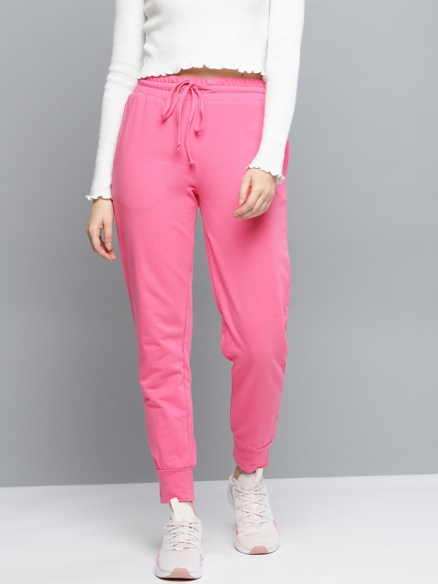 

Besiva Women Pink Solid Joggers