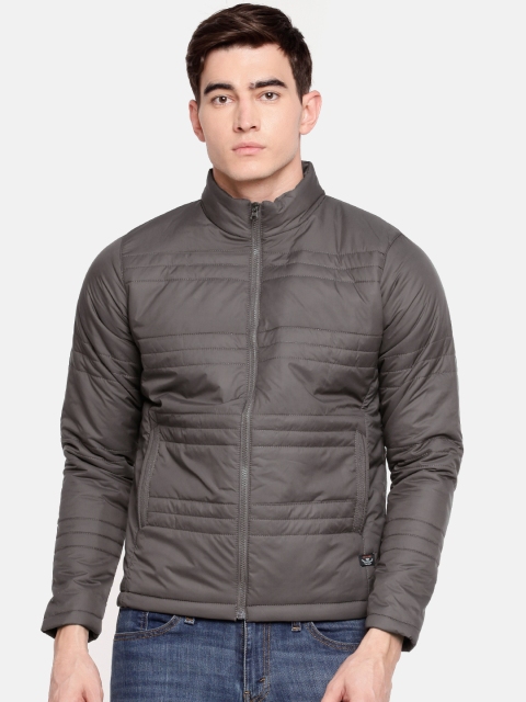 

SPYKAR Men Charcoal Grey Solid Insulator Padded Jacket