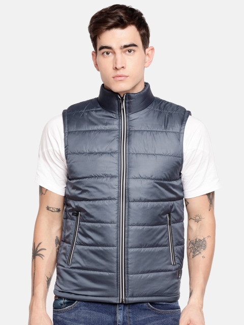 

SPYKAR Men Navy Blue Solid Insulator Puffer Jacket