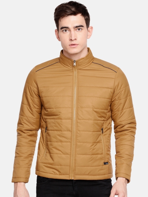 

SPYKAR Men Mustard Yellow Solid Padded Jacket