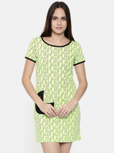 

Clt.s Green Printed Nightdress