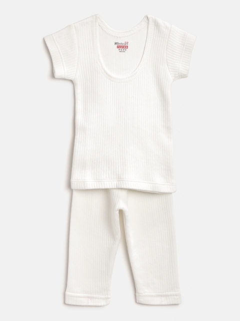 

BODYCARE INSIDER Kids White Ribbed Thermal Set