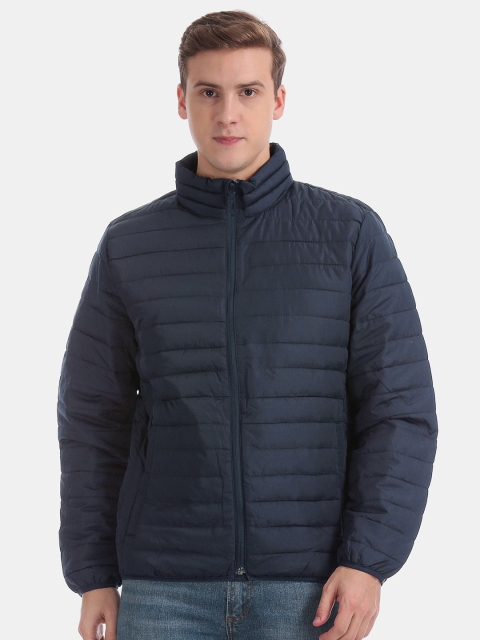

GAP Men Navy Blue Solid Padded Jacket