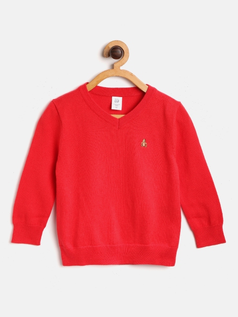 

GAP Boys Red Solid Pullover