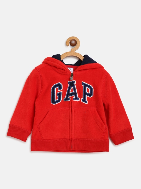 

GAP Boys Red Applique Hooded Sweatshirt