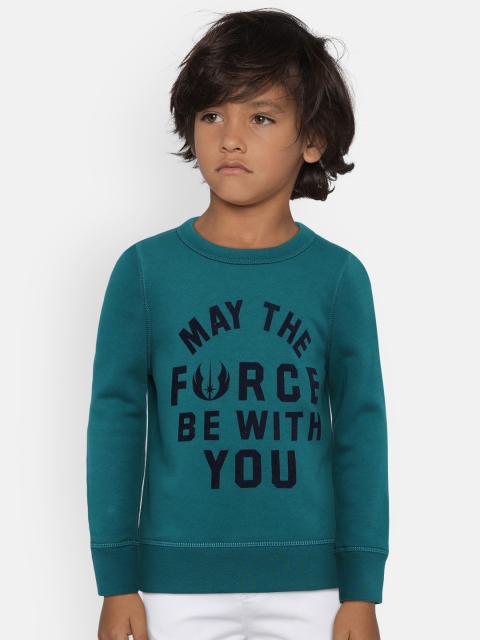

GAP Boy's Teal Green Graphic Crewneck Sweatshirt