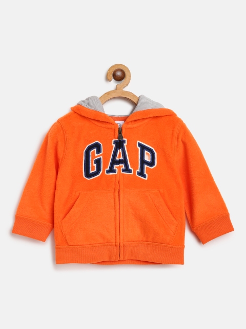 

GAP Boys Orange Applique Hooded Sweatshirt