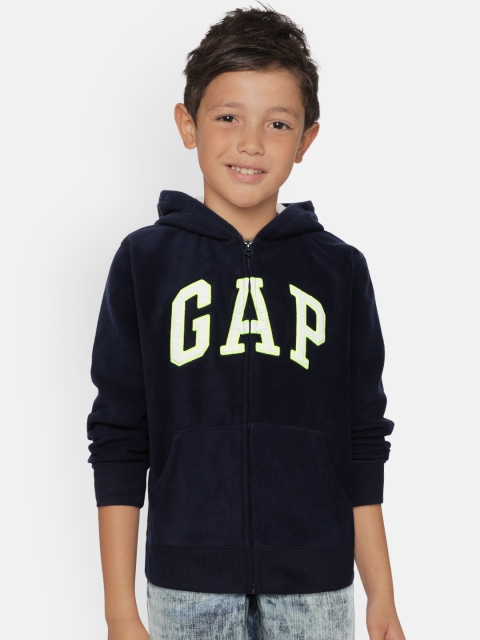 

GAP Boys Navy Blue Applique Hooded Sweatshirt