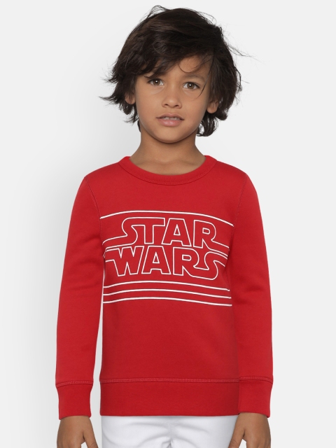 

GAP Boy's Red Graphic Crewneck Sweatshirt