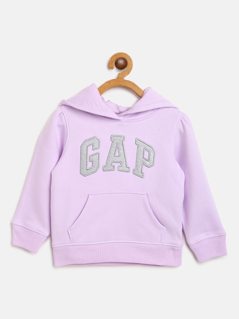 

GAP Girls Lavender Applique Hooded Sweatshirt
