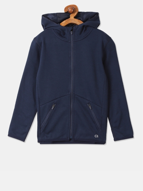 

GAP Boys Navy Blue Solid Hooded Sweatshirt
