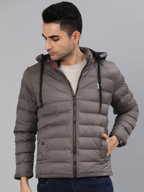 

Fort Collins Men Grey Solid Puffer Jacket