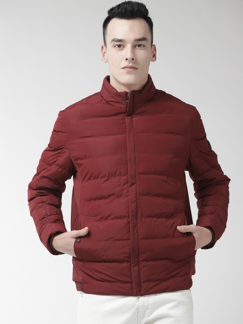 

Fort Collins Men Maroon Solid Padded Jacket