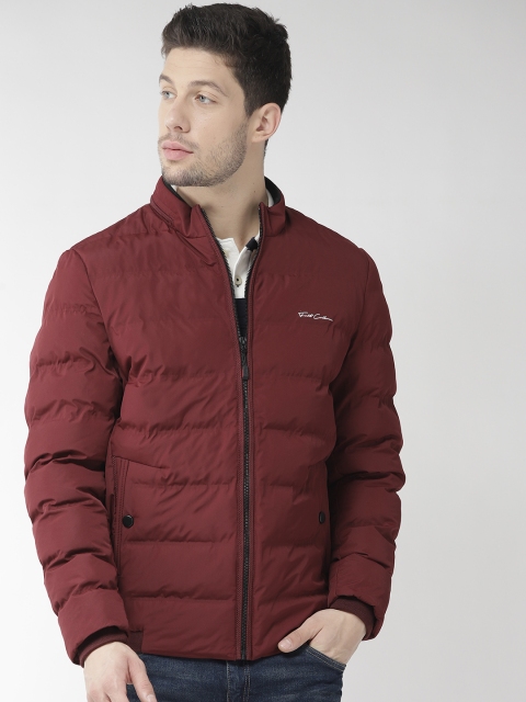 

Fort Collins Men Maroon Solid Padded Jacket