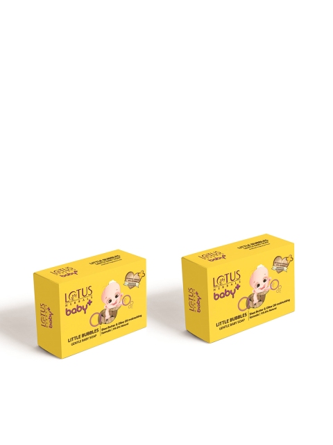 

Lotus Herbals Sustainable Baby+ Set of 2 Little Bubbles Gentle Bathing Soap, Yellow