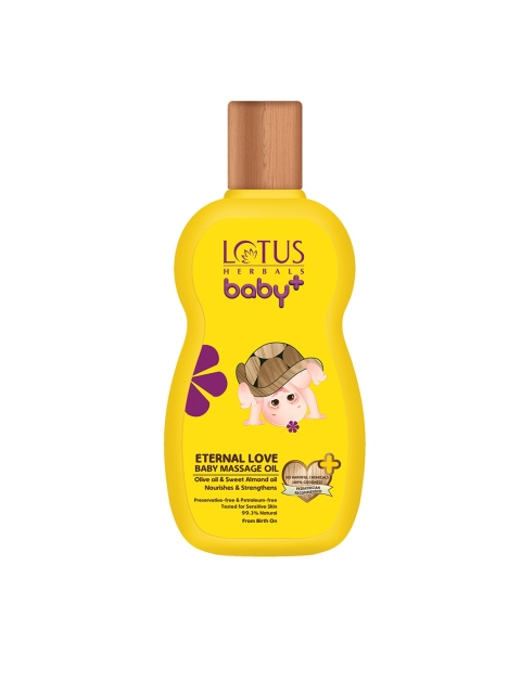 

Lotus Herbals Sustainable Baby Eternal Love Massage Oil 200 ml, Yellow