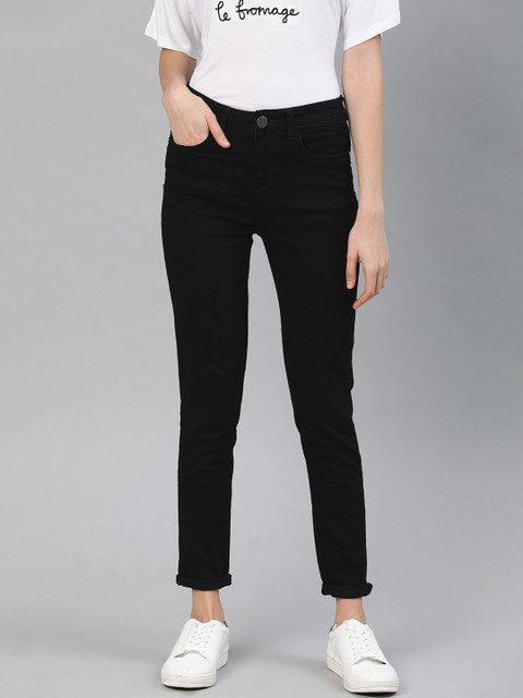 

Van Heusen Woman Black Skinny Fit Mid-Rise Clean Look Stretchable Jeans