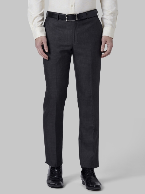 

Park Avenue Men Black Regular Fit Solid Formal Trousers