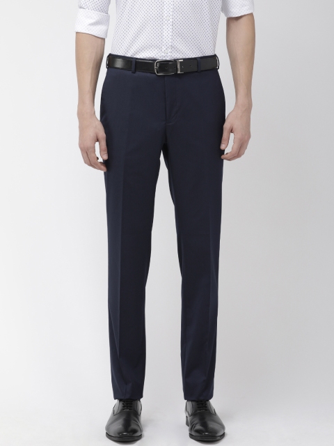 

Raymond Men Navy Blue Slim Fit Solid Formal Trousers