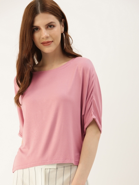 

NUSH Women Pink Solid Top